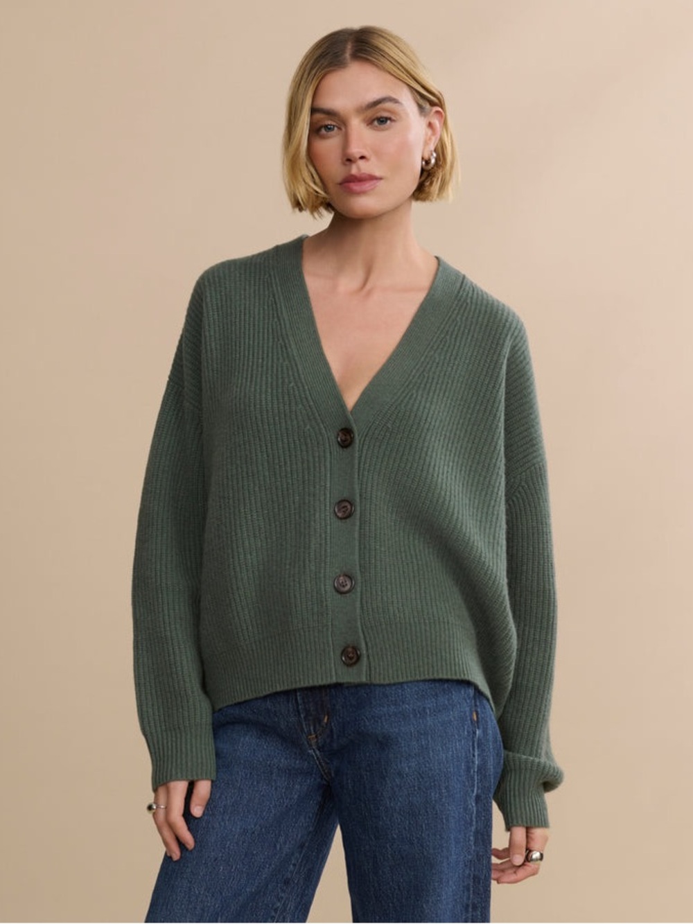Jenni Kayne Cropped Cashmere Cocoon Cardigan